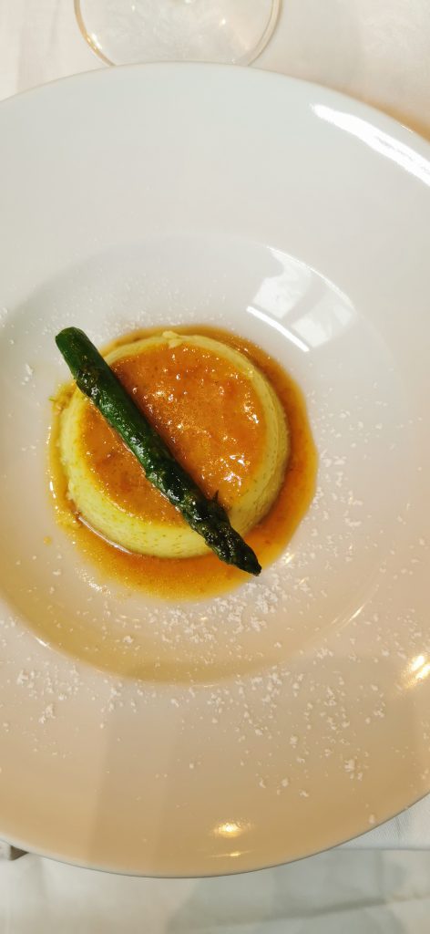 Creme caramel agli asparagi di Santena