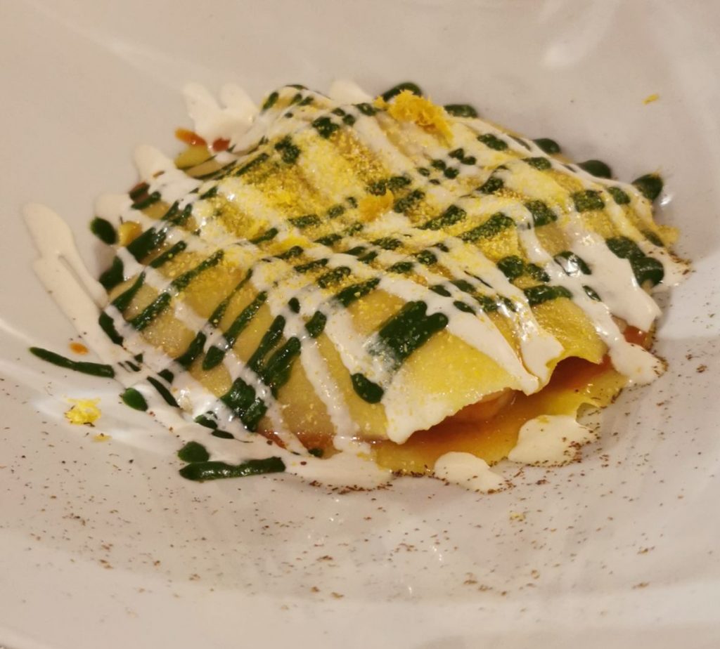 Lasagnetta aperta Bistrot del castello di Rivoli