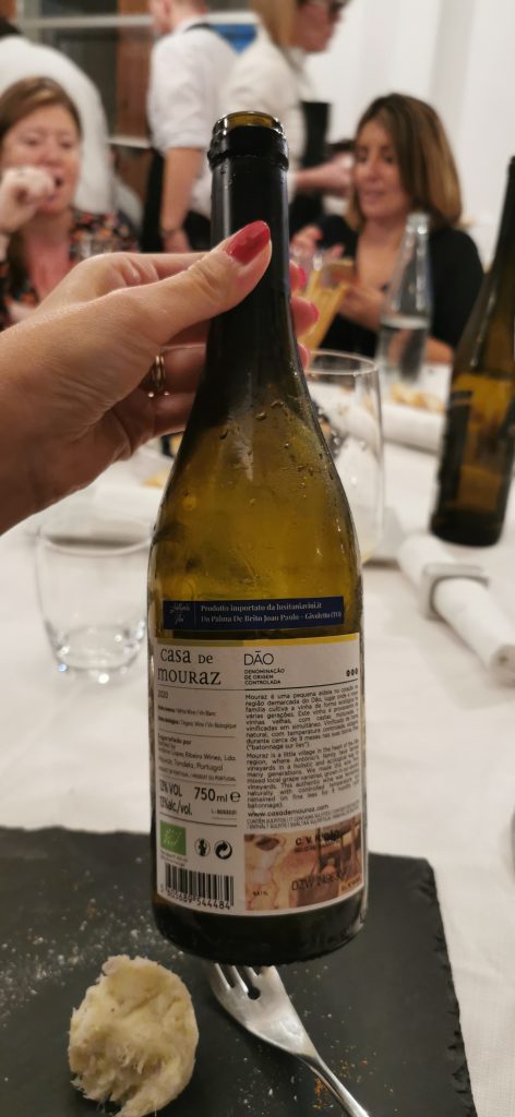 Bacalhau osteria Lusitania vini bianco
