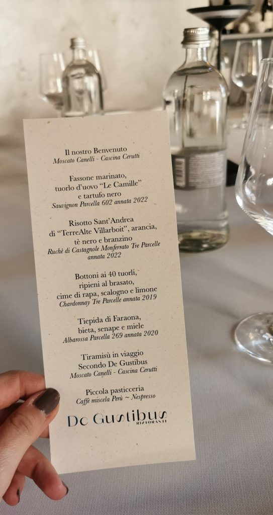 De gustibus Chieri menu