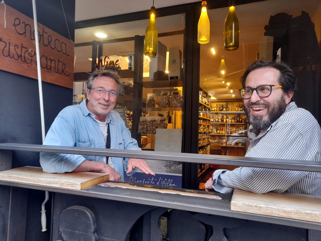 Edoardo e Andrea Gazzera Rossorubino enoteca
